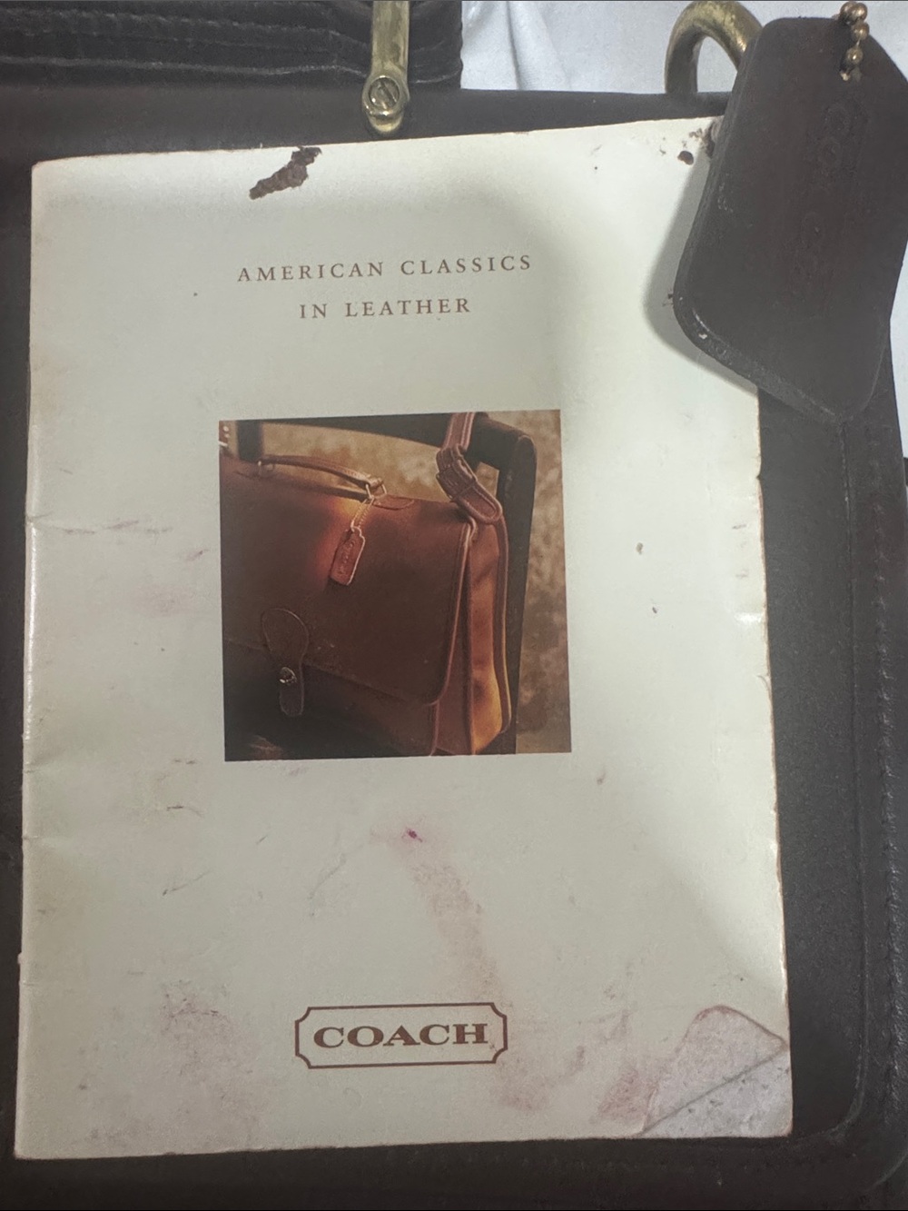 Coach Brown Leather Top-Handle Shoulder Bag with Gold Hardware - Picture 7 of 8